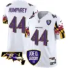 Mens Baltimore Ravens Joe D Jacoby Patch Vapor Limited Jersey V2 Marlon Humphrey Jersey White