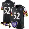 Mens Baltimore Ravens Joe D Jacoby Patch Vapor Limited Jersey V2 Ray Lewis Jersey Black