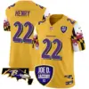 Mens Baltimore Ravens Joe D Jacoby Patch Vapor Limited Jersey V2 Derrick Henry Jersey Gold