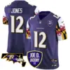 Mens Baltimore Ravens Joe D Jacoby Patch Vapor Limited Jersey V2 Jacoby Jones Jersey Purple