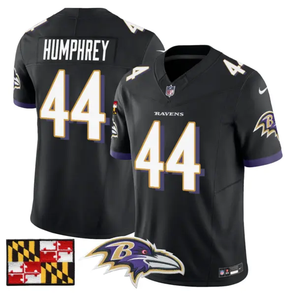 Mens Baltimore Ravens 2024 Maryland Flag Vapor Limited Jersey Marlon Humphley Jersey Black