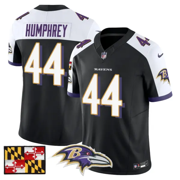 Mens Baltimore Ravens 2024 Maryland Flag Vapor Limited Jersey Maron Humphley Jersey Black Alternate