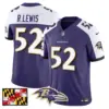 Mens Baltimore Ravens 2024 Maryland Flag Vapor Limited Jersey Ray Lewis Jersey Purple Alternate