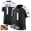 Mens Baltimore Ravens 2024 Maryland Flag Vapor Limited Jersey Joe D Jersey Black Alternate