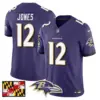 Mens Baltimore Ravens 2024 Maryland Flag Vapor Limited Jersey Jacoby Jones Jersey Purple
