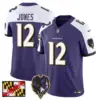 Mens Baltimore Ravens 2024 Maryland Flag Vapor Limited Jersey V2 Jacoby Jones Jersey Purple Alternate