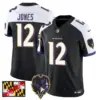 Mens Baltimore Ravens 2024 Maryland Flag Vapor Limited Jersey V2 Jacoby Jones Jersey Black Alternate