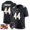 Mens Baltimore Ravens 2024 Maryland Flag Vapor Limited Jersey V2 Marlon Humphley Jersey Black