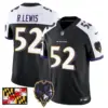 Mens Baltimore Ravens 2024 Maryland Flag Vapor Limited Jersey V2 Ray Lewis Jersey Black Alternate