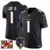 Mens Baltimore Ravens 2024 Maryland Flag Vapor Limited Jersey V2 Joe D Jersey Black
