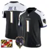 Mens Baltimore Ravens 2024 Maryland Flag Vapor Limited Jersey V2 Joe D Jersey Black Alternate