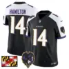 Mens Baltimore Ravens 2024 Maryland Flag Vapor Limited Jersey V2 Kyle Hamilton Jersey Black Alternate