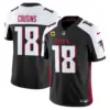 Mens Atlanta Falcons 2024 Vapor Limited Jersey Kirk Cousins Jersey Black Alternate