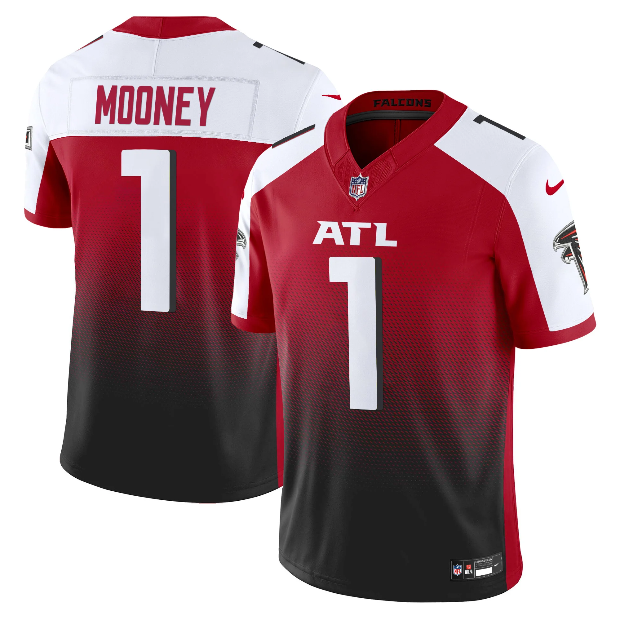 Mens Atlanta Falcons 2024 Vapor Limited Jersey Darnell Mooney Jersey Red Alternate