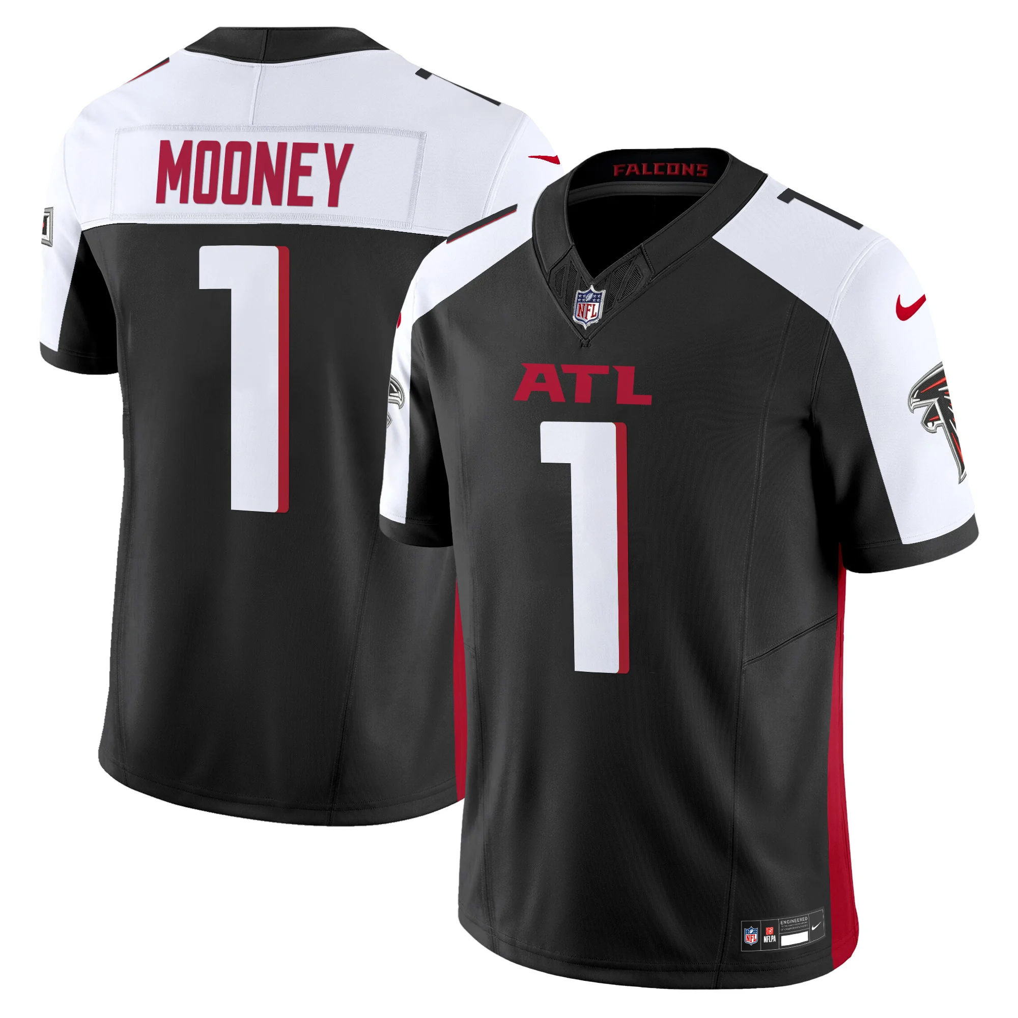 Mens Atlanta Falcons 2024 Vapor Limited Jersey Darnell Mooney Jersey Black Alternate