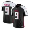 Mens Atlanta Falcons 2024 Vapor Limited Jersey Michael Penix Jr Jersey Black Alternate