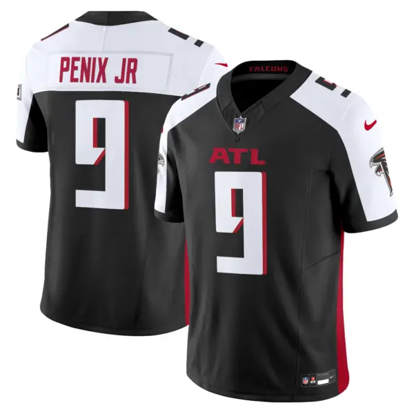 Mens Atlanta Falcons 2024 Vapor Limited Jersey Michael Penix Jr Jersey Black Alternate