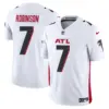 Mens Atlanta Falcons 2024 Vapor Limited Jersey Bijan Robinson Jersey White
