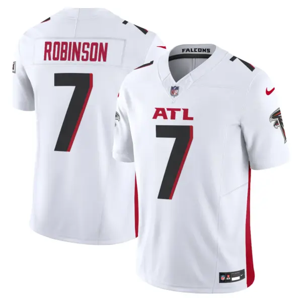 Mens Atlanta Falcons 2024 Vapor Limited Jersey Bijan Robinson Jersey White