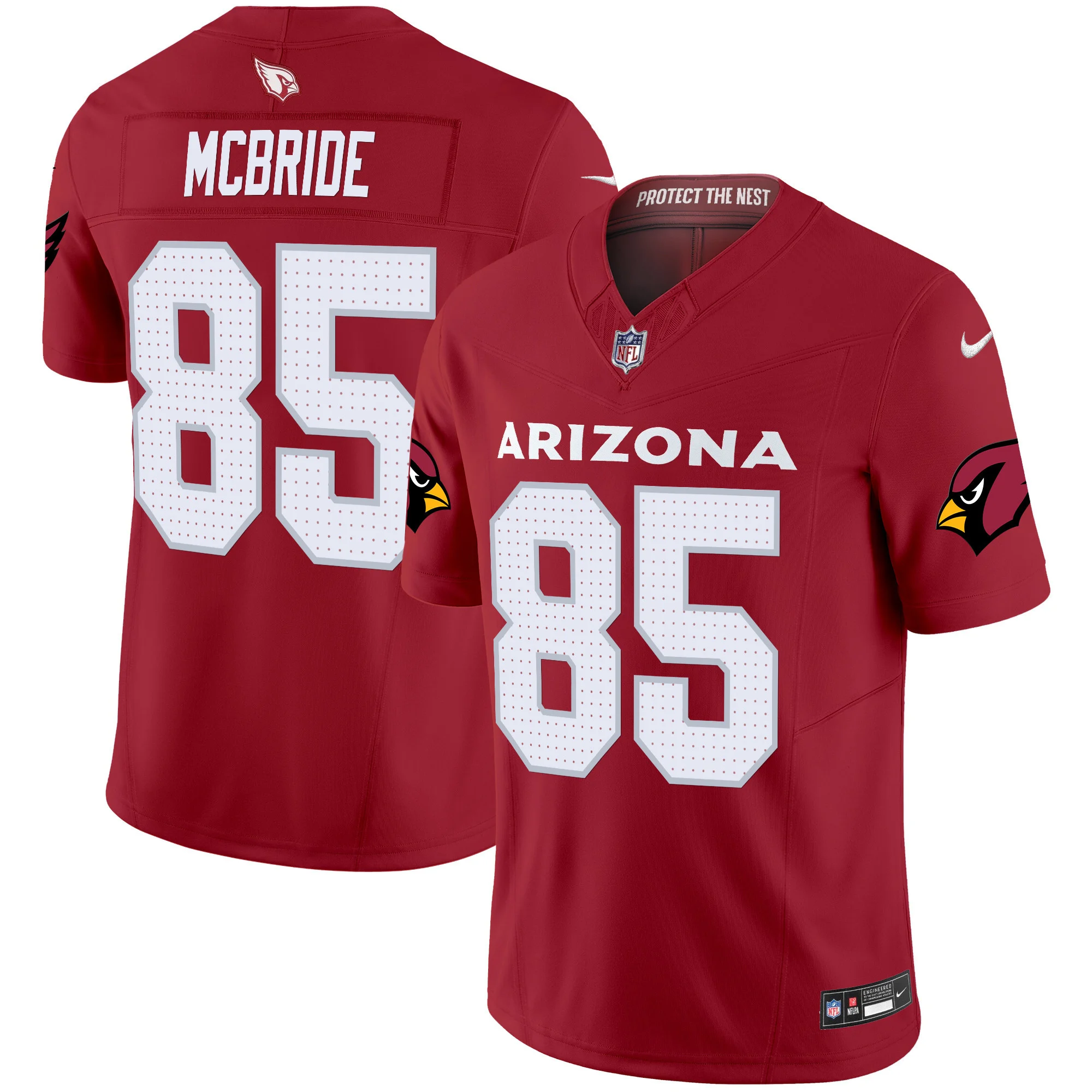 Mens Arizona Cardinals 2024 Vapor Limited Jersey Trey Mcbride Jersey Red