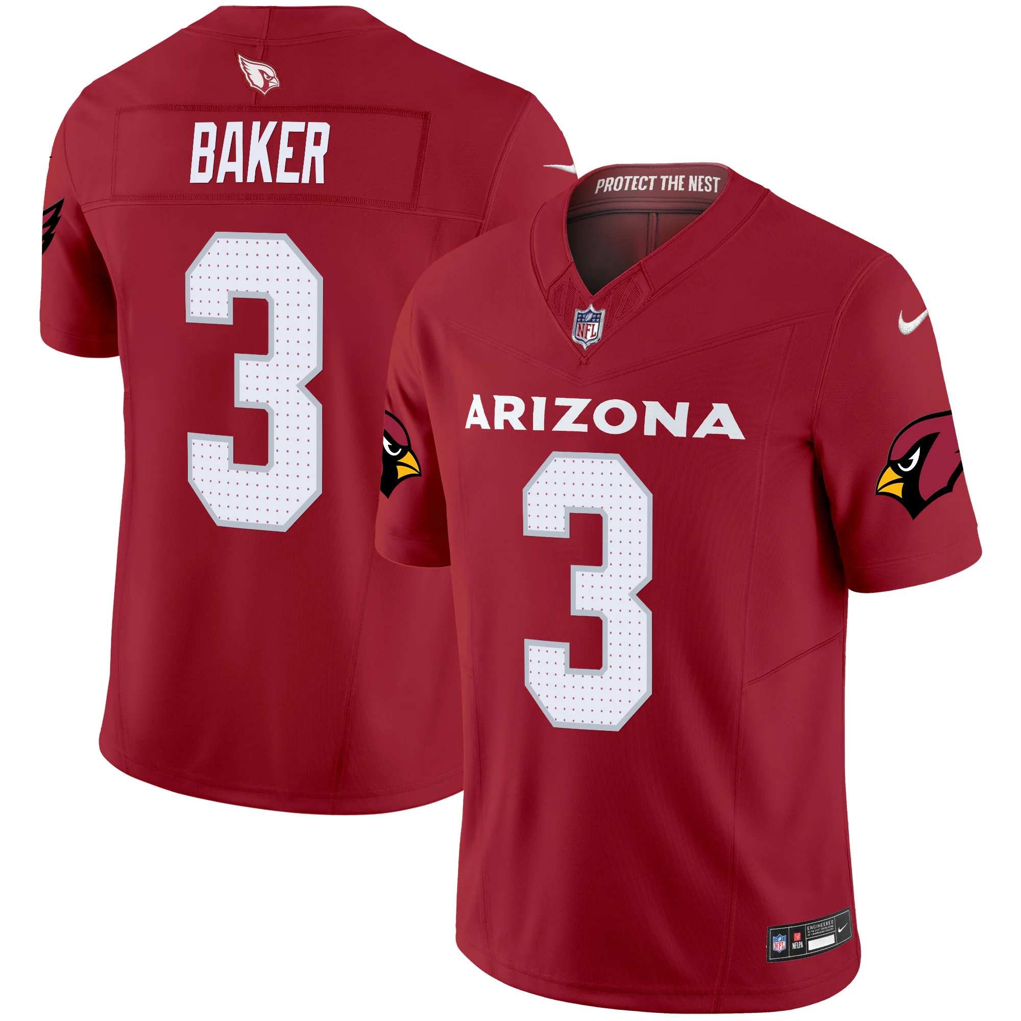 Mens Arizona Cardinals 2024 Vapor Limited Jersey Budda Baker Jersey Red