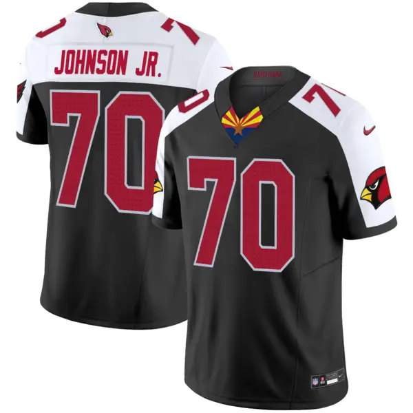 Mens Arizona Cardinals 2024 Special Vapor Limited Jersey V2 Paris Johnson Jr Jersey Black Alternate