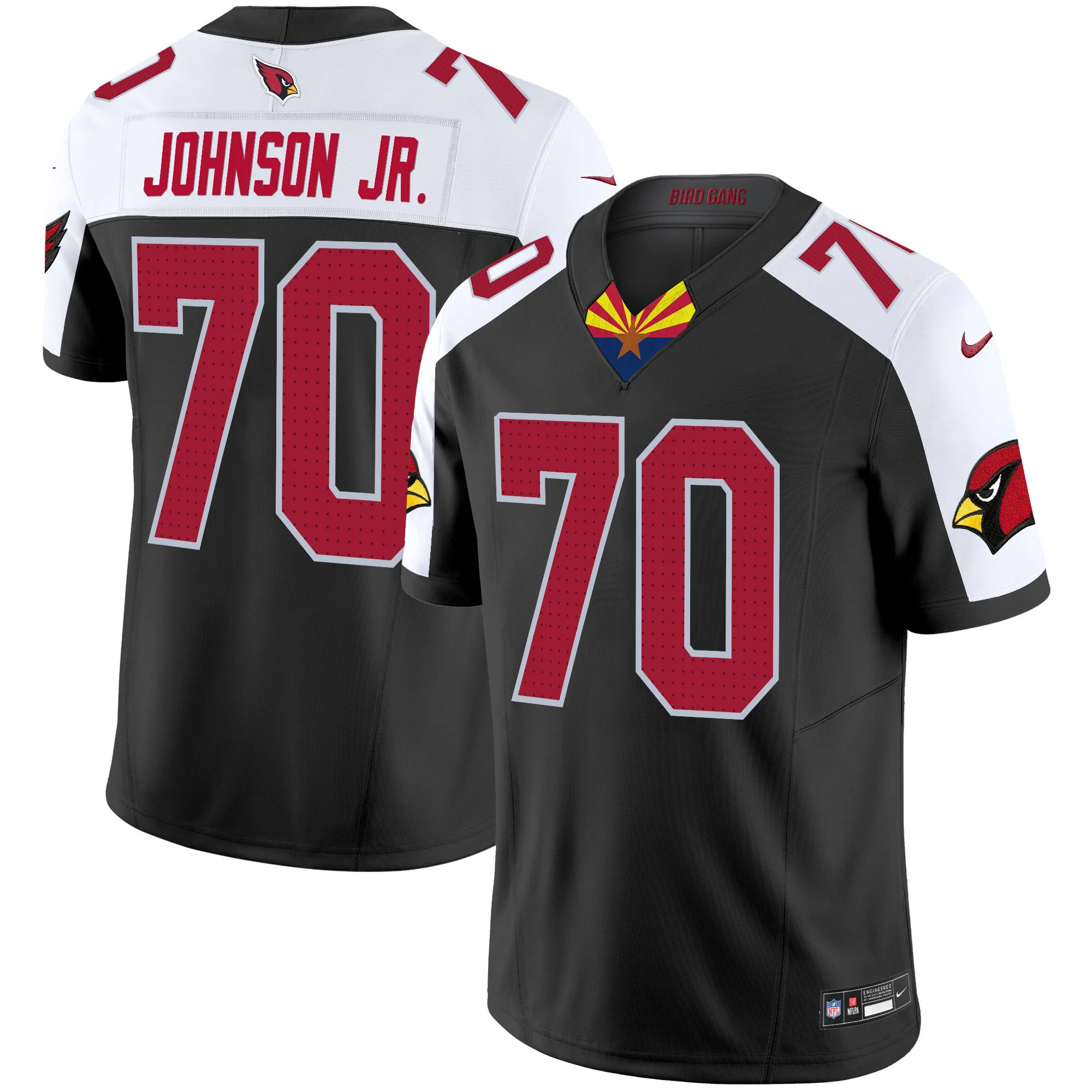Mens Arizona Cardinals 2024 Special Vapor Limited Jersey V2 Paris Johnson Jr Jersey Black Alternate