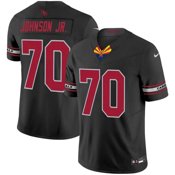 Mens Arizona Cardinals 2024 Special Vapor Limited Jersey V2 Paris Johnson Jr Jersey Black