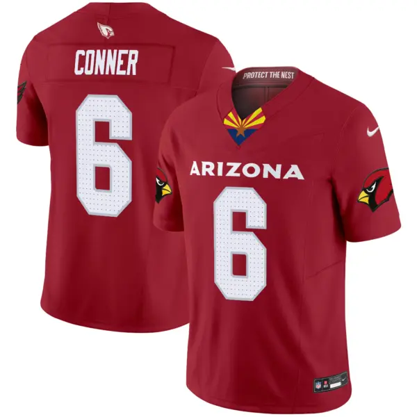 Mens Arizona Cardinals 2024 Special Vapor Limited Jersey V2 James Conner Jersey Red