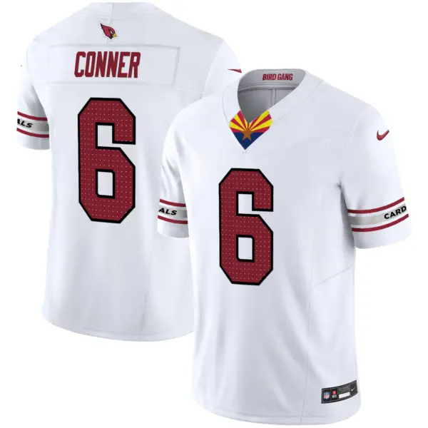 Mens Arizona Cardinals 2024 Special Vapor Limited Jersey V2 James Conner Jersey White