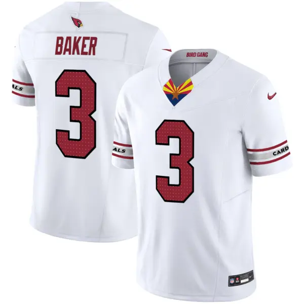 Mens Arizona Cardinals 2024 Special Vapor Limited Jersey V2 Budda Baker Jersey White