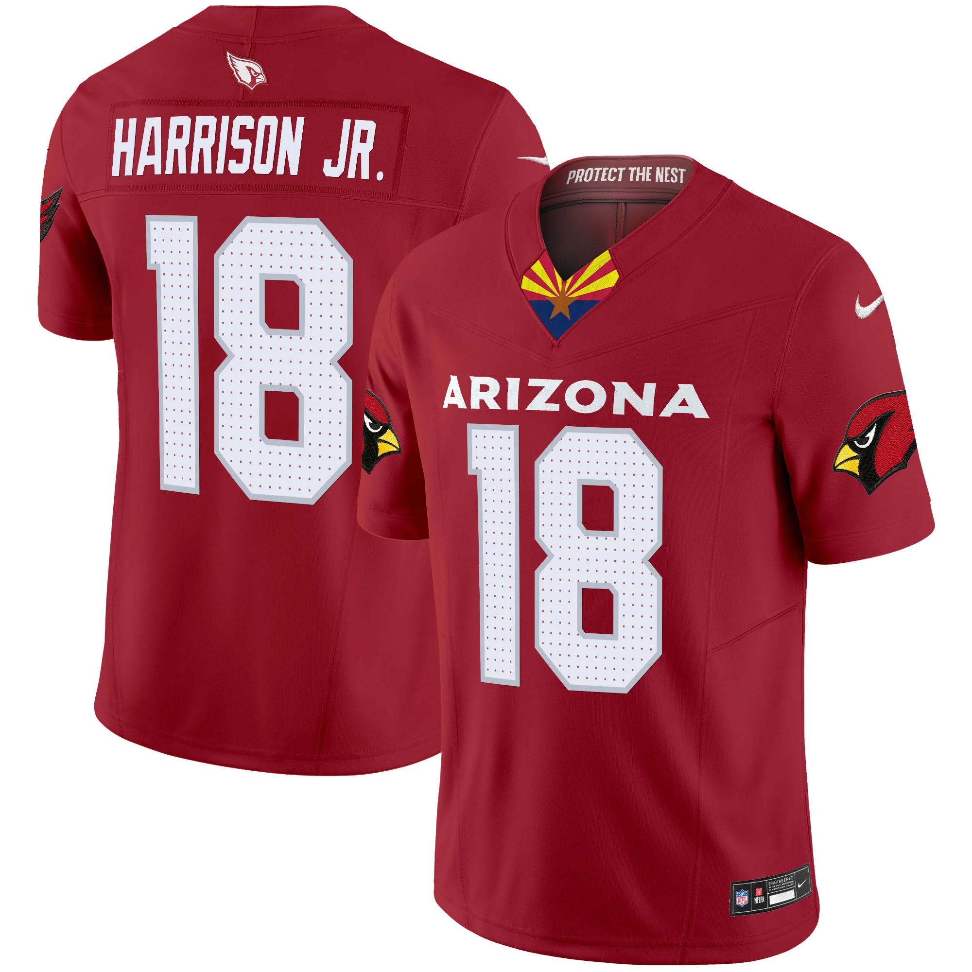 Mens Arizona Cardinals 2024 Special Vapor Limited Jersey V2 Marvin Harrison Jr Jersey Red