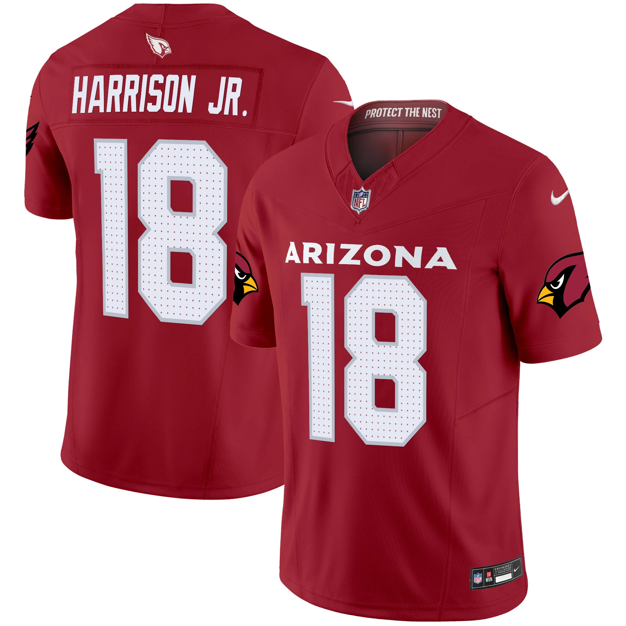 Mens Arizona Cardinals 2024 Vapor Limited Jersey Marvin Harrison Jr Jersey Red