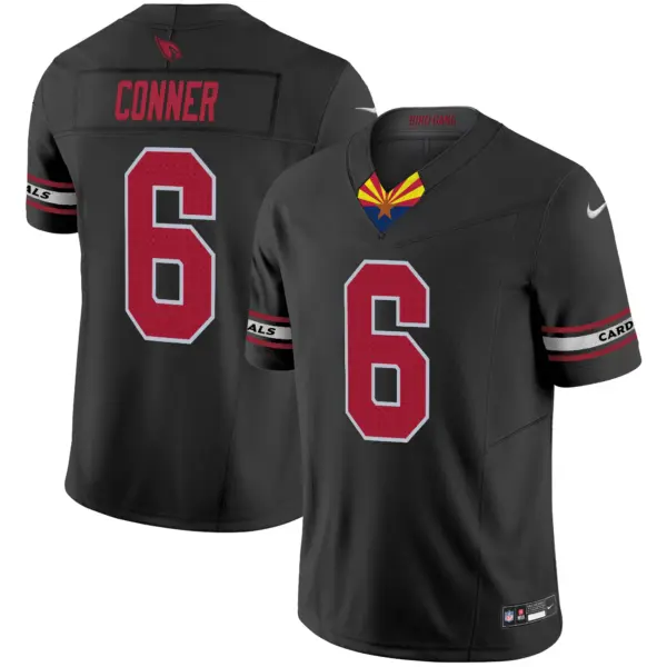 Mens Arizona Cardinals 2024 Special Vapor Limited Jersey V2 James Conner Jersey Black
