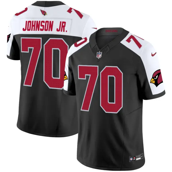 Mens Arizona Cardinals 2024 Vapor Limited Jersey Paris Johnson Jr Jersey Black Alternate