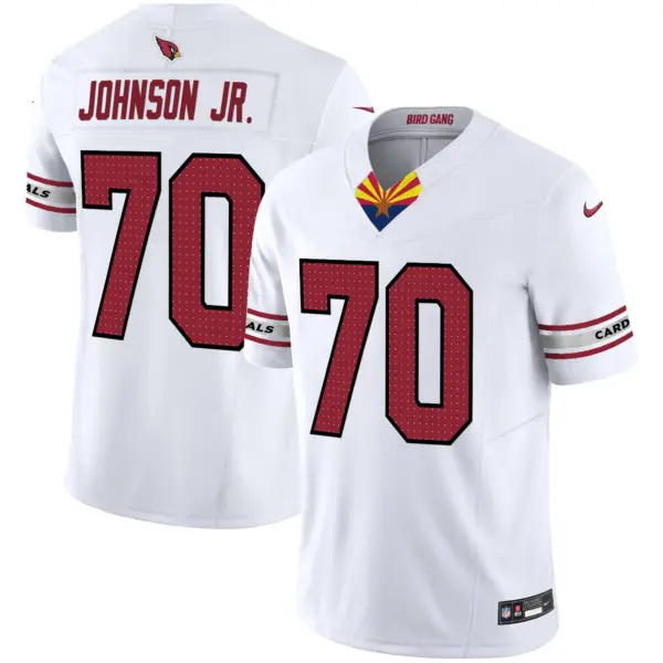 Mens Arizona Cardinals 2024 Special Vapor Limited Jersey V2 Paris Johnson Jr Jersey White