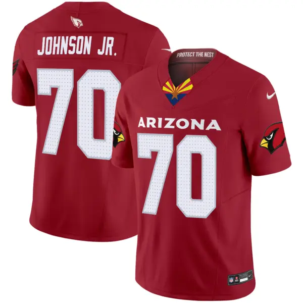 Mens Arizona Cardinals 2024 Special Vapor Limited Jersey V2 Paris Johnson Jr Jersey Red