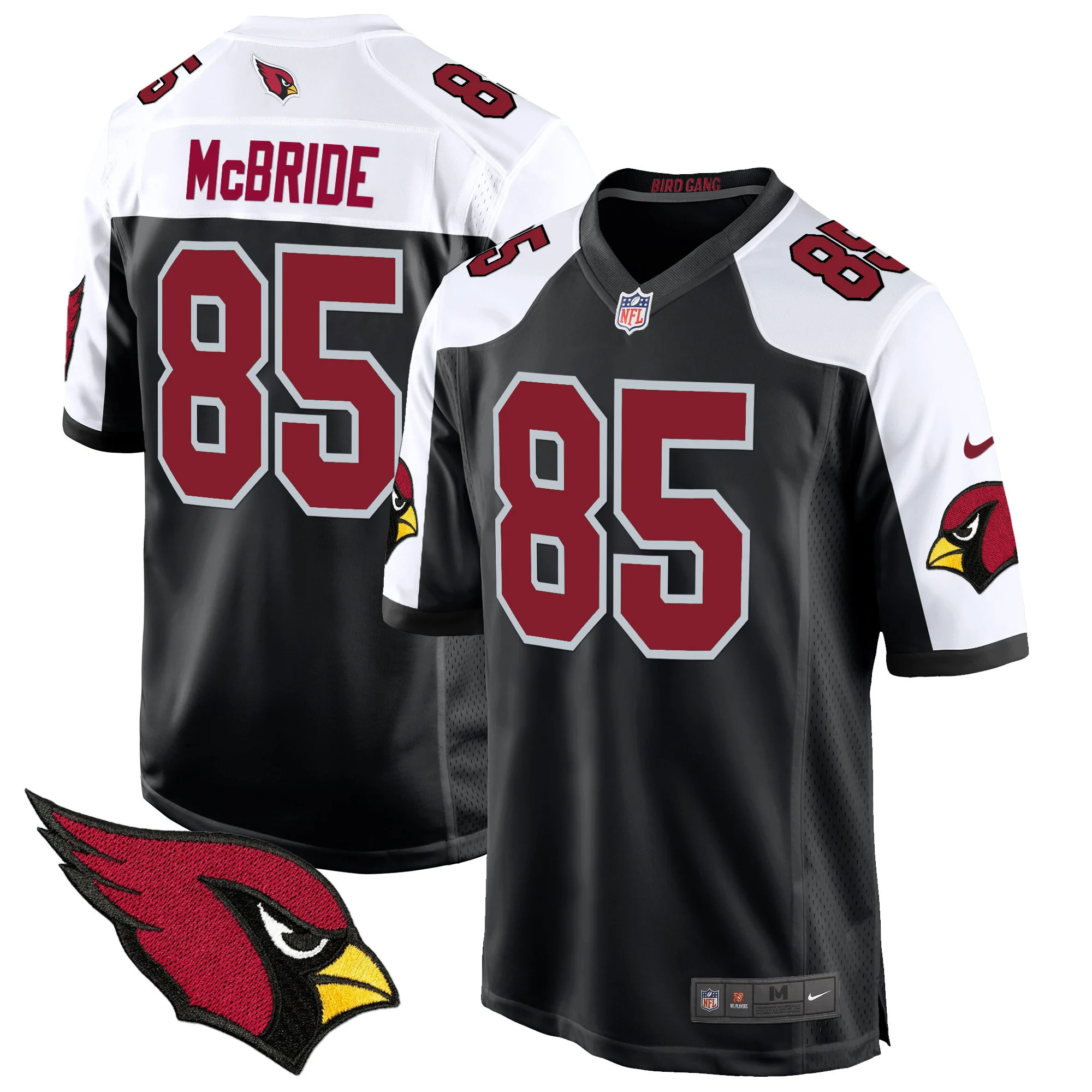 Mens Arizona Cardinals 2024 Game Jersey Trey Mcbride Jersey Black Alternate
