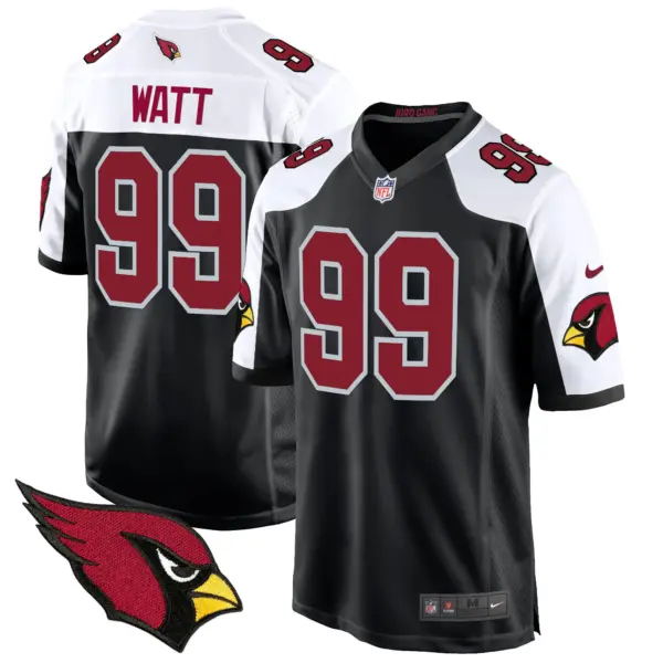 Mens Arizona Cardinals 2024 Game Jersey Jjwatt Jersey Black Alternate