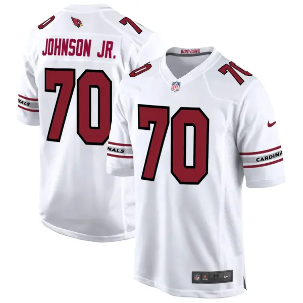 Mens Arizona Cardinals 2024 Game Jersey Paris Johnson Jr Jersey White