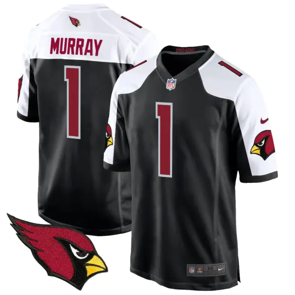 Mens Arizona Cardinals 2024 Game Jersey Kyler Murray Jersey Black Alternate