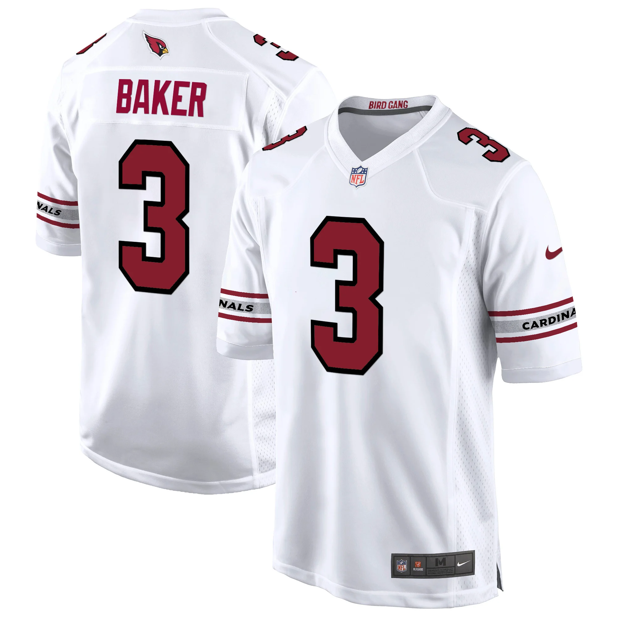Mens Arizona Cardinals 2024 Game Jersey Budda Baker Jersey White