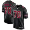 Mens Arizona Cardinals 2024 Game Jersey Paris Johnson Jr Jersey Black