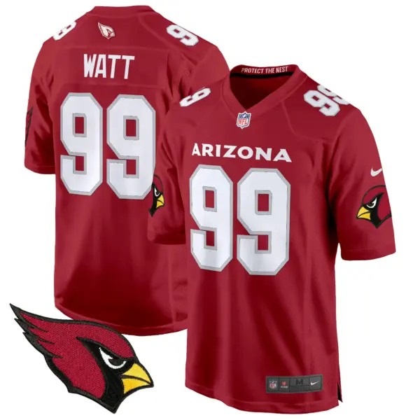 Mens Arizona Cardinals 2024 Game Jersey Jjwatt Jersey Red
