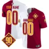 Men’s Washington Commanders 90Th Anniversary Vapor Limited Custom Jersey V4 Half