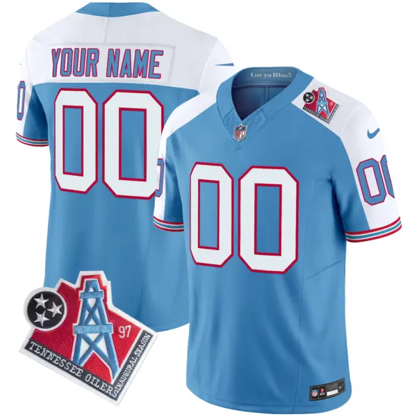 Men’s Tennessee Titans 1997 Throwback Limited Vapor Limited Custom Jersey Alternate