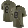 Men’s Troy Aikman Dallas Cowboys Salute To Service Jersey All Stitched