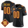 Men’s Washington Commanders 90Th Anniversary Vapor Limited Custom Jersey V4 Black