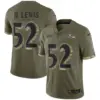 Men’s Ray Lewis Baltimore Ravens Salute To Service Jersey All Stitched