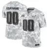 Men’s Philadelphia Eagles 2024 Salute To Service Vapor Limited Custom Jersey Arctic Camo